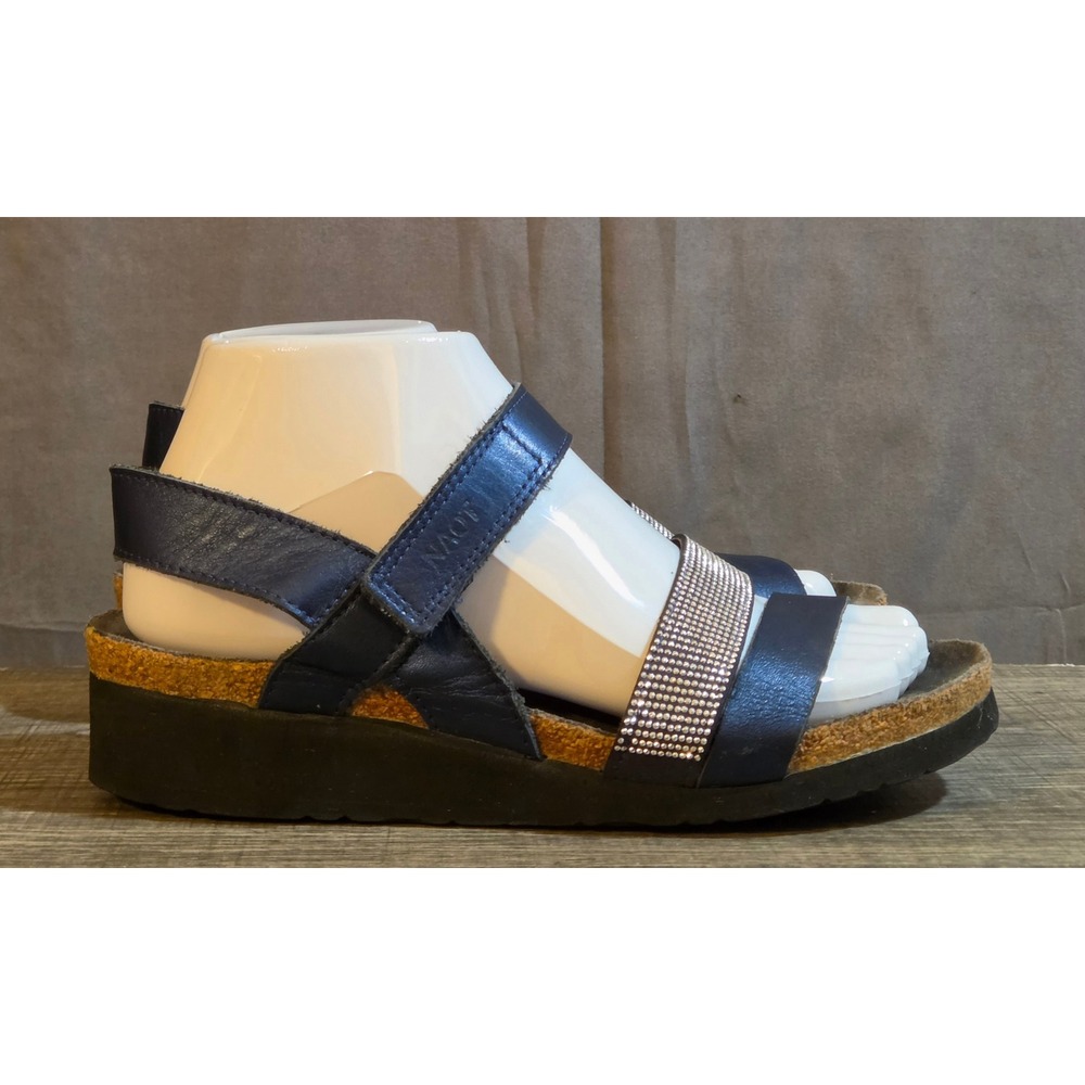 Naot Krista Backstrap Sandals Women's Size 38 US 7 Navy